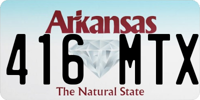 AR license plate 416MTX