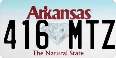 AR license plate 416MTZ