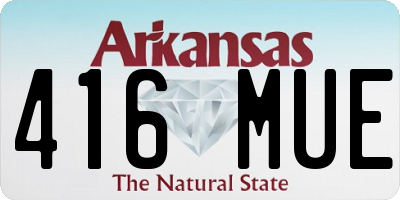 AR license plate 416MUE