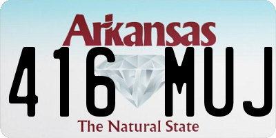 AR license plate 416MUJ