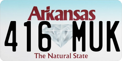 AR license plate 416MUK