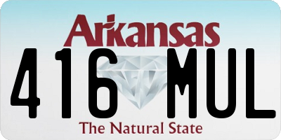 AR license plate 416MUL