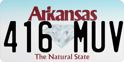 AR license plate 416MUV