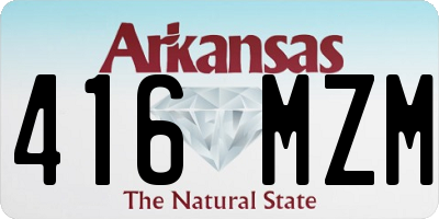 AR license plate 416MZM