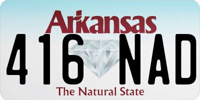 AR license plate 416NAD