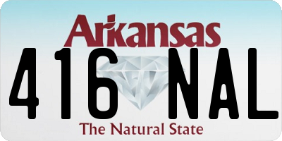 AR license plate 416NAL