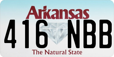 AR license plate 416NBB