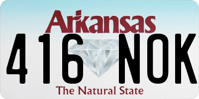 AR license plate 416NOK