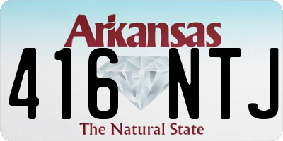 AR license plate 416NTJ