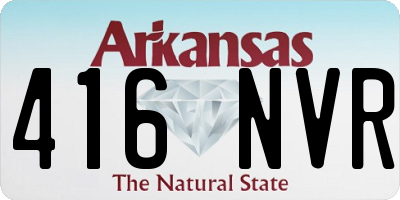 AR license plate 416NVR