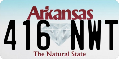 AR license plate 416NWT
