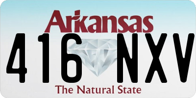 AR license plate 416NXV