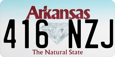 AR license plate 416NZJ