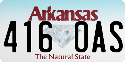 AR license plate 416OAS