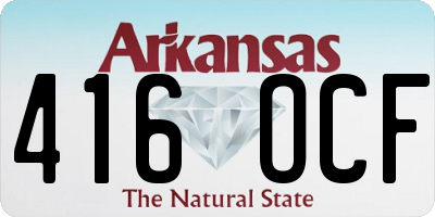 AR license plate 416OCF