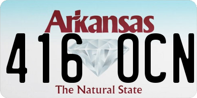 AR license plate 416OCN