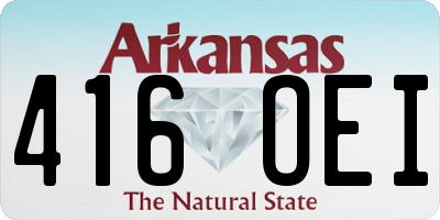 AR license plate 416OEI