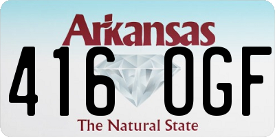 AR license plate 416OGF