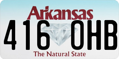 AR license plate 416OHB