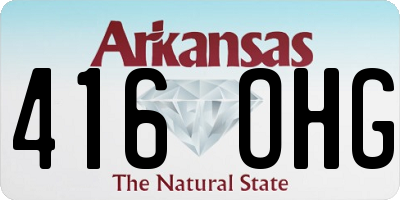 AR license plate 416OHG
