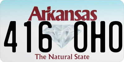 AR license plate 416OHO