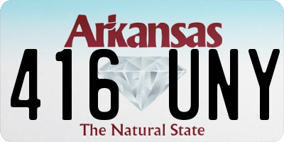 AR license plate 416UNY