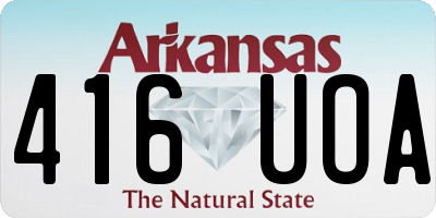 AR license plate 416UOA