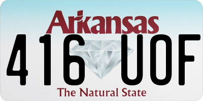 AR license plate 416UOF