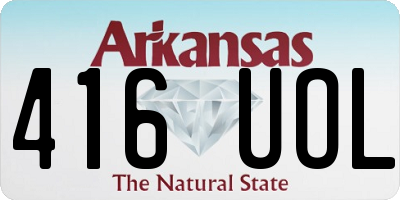 AR license plate 416UOL