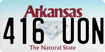 AR license plate 416UON
