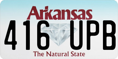 AR license plate 416UPB