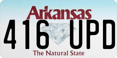 AR license plate 416UPD