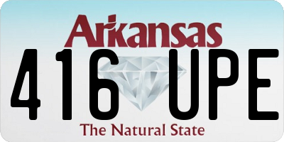 AR license plate 416UPE
