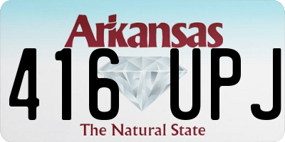 AR license plate 416UPJ