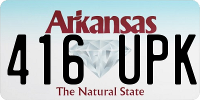 AR license plate 416UPK
