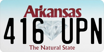 AR license plate 416UPN