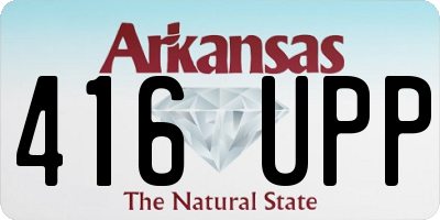 AR license plate 416UPP
