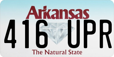 AR license plate 416UPR