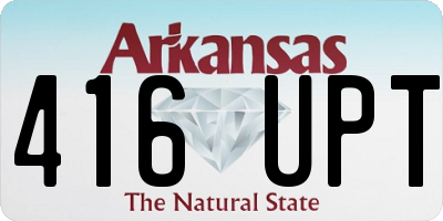 AR license plate 416UPT