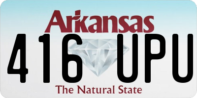 AR license plate 416UPU