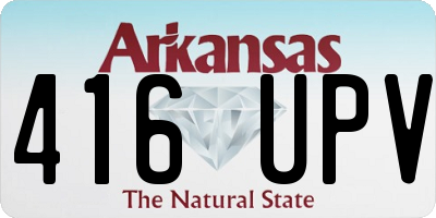 AR license plate 416UPV