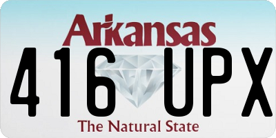AR license plate 416UPX