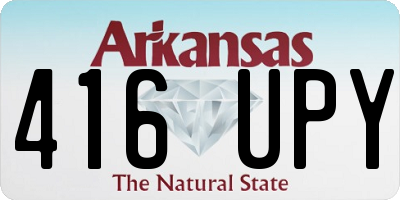 AR license plate 416UPY