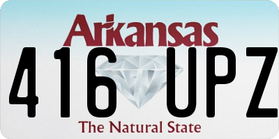 AR license plate 416UPZ