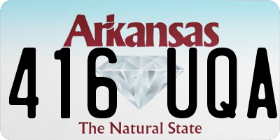 AR license plate 416UQA