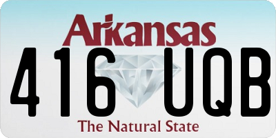 AR license plate 416UQB