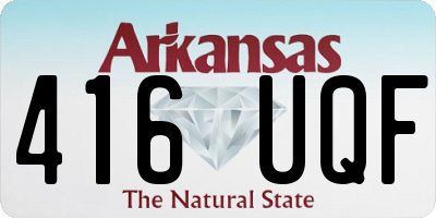 AR license plate 416UQF