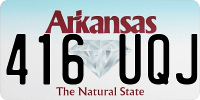 AR license plate 416UQJ