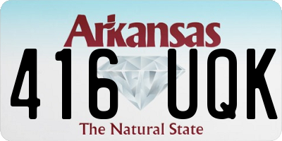 AR license plate 416UQK