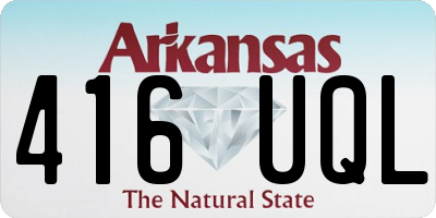AR license plate 416UQL